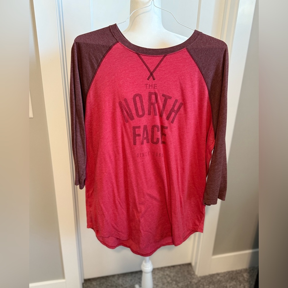 The North Face Burgundy Crew Neck Tee